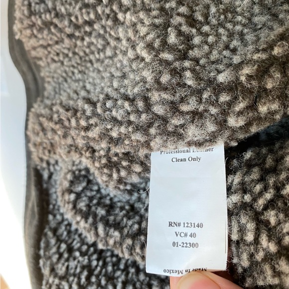 Patriotic Marines Leather Jacket Faux Sherpa Lined Bradford Exchange Military XL - Picture 11 of 14